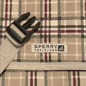 Plaid Sperry Top Side side satchel bag